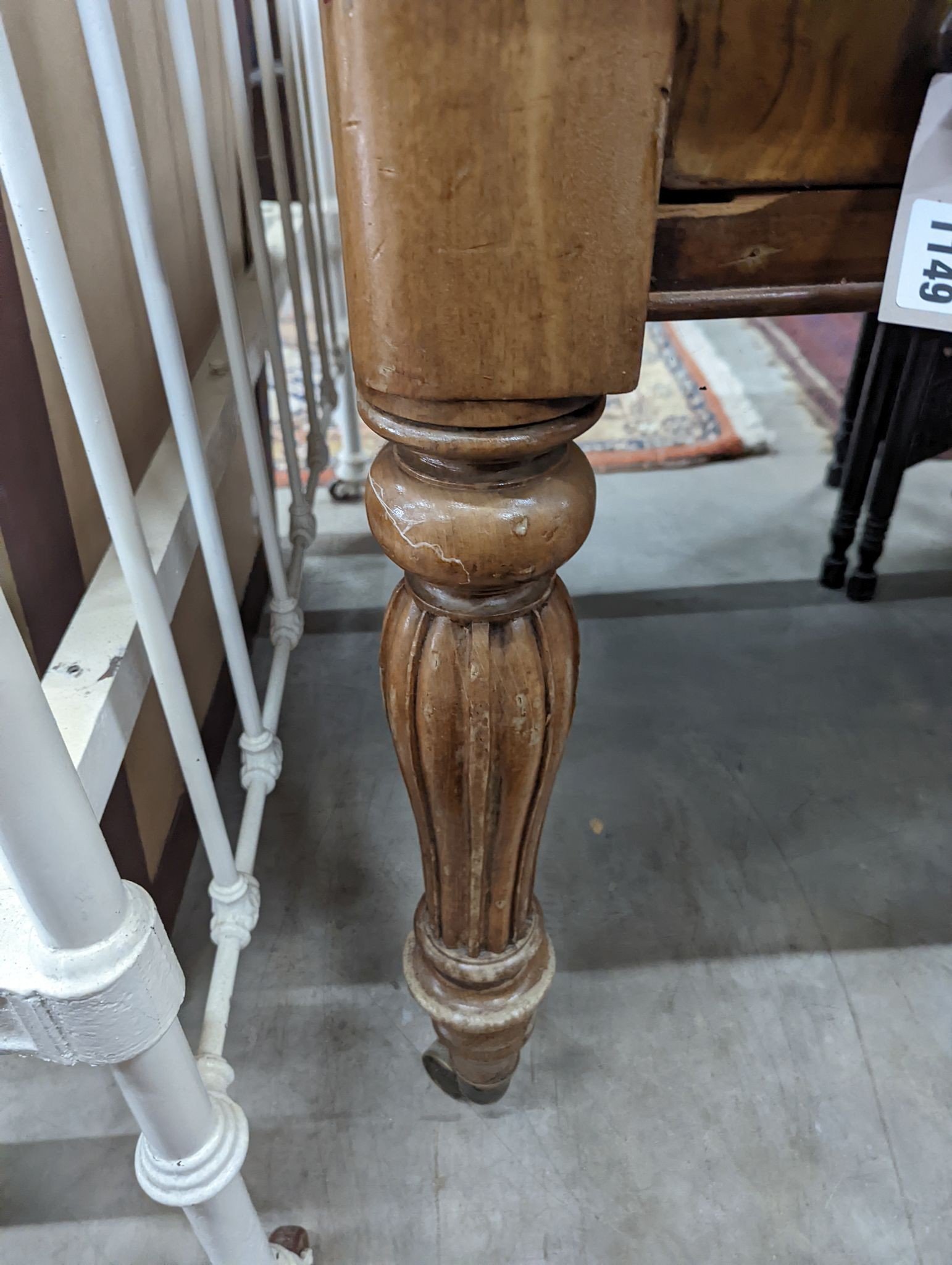 A Victorian mahogany partners writing table, width 150cm, depth 104cm, height 79cm